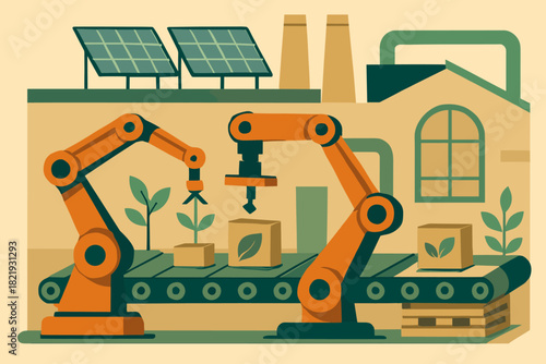 Panels factory cyrillic captions bubbles icon no friendly eco materials letters vector