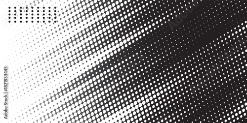 Dots halftone white and black vector line color pattern gradient grunge texture background. grunge brush strokes ink paint isolated on white background.
