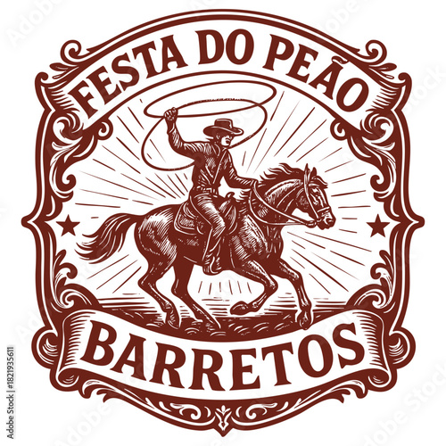 Festa do Peão de Boiadeiro de Barretos ilustração