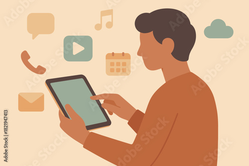 Vector geometric lifestyle no warm floating cyrillic holding labels minimal speech icon