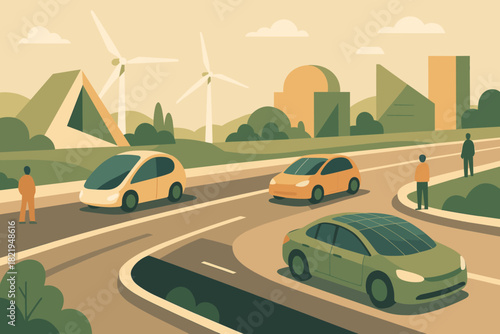 Solar icon vector no structures speech highway futuristic typography text cohesive