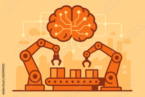 Characters vector any warm manufacturing ai flat speech driven icon letters no