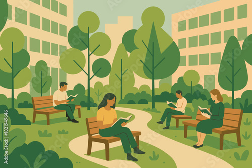 Text green any icon urban vector no marks illustration labels negative numbers