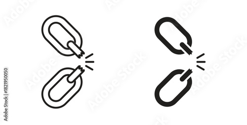 Weakness icon flat vector illustration. Black Thin Line Icon Emblem Concept