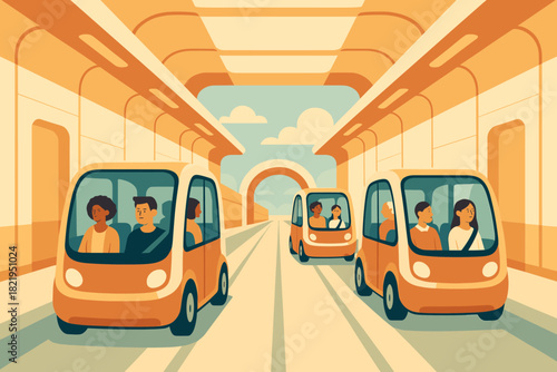 Text no autonomous typography negative transport vector punctuation icon letters style futuristic