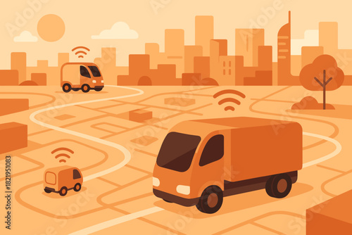 Vector vehicles letters futuristic marks navigating any no negative labels icon cargo