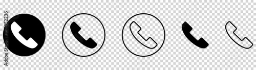 Collection of call icon