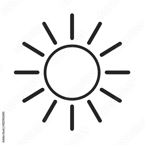  summer sun icon with paint blot design