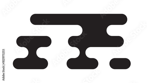 Black traditional Asian-style cloud