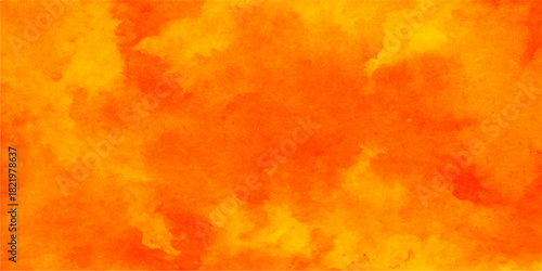 Abstract fire and water texture with hot yellow-orange flames, red smoke, and light patterns for background design