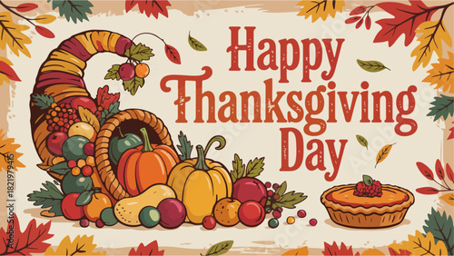 thanksgiving day typography, thanksgiving day lettering, thanksgiving day banner