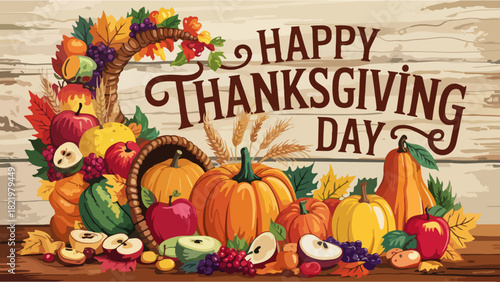 thanksgiving day typography, thanksgiving day lettering, thanksgiving day banner