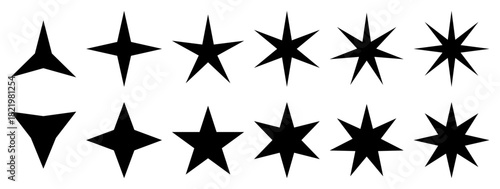 Set of star icons