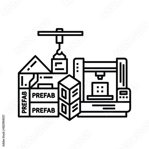 Modular prefabrication construction, automated building system