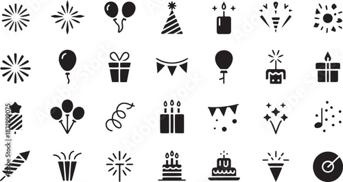 Abstract geometric composition with vibrant color palette and bold typography elements