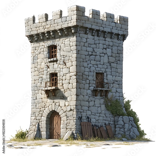Fantasy Medieval Towers and Castles – Fairytale Stone Buildings, Cozy Lighthouses and Enchanted Architecture Illustrations