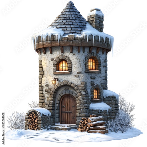 Fantasy Medieval Towers and Castles – Fairytale Stone Buildings, Cozy Lighthouses and Enchanted Architecture Illustrations