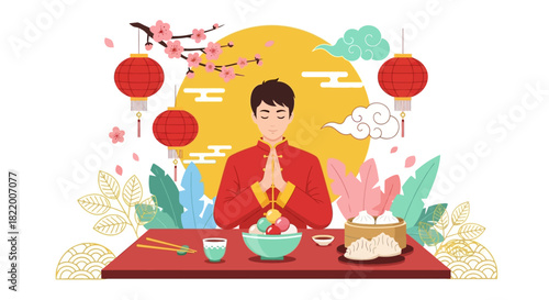 Celebrate Lunar New Year with Traditional Food and Decorations