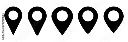 Set of vector location icons