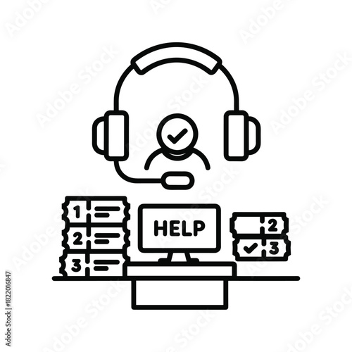 Stylized human figure or robot icon with segmented body parts