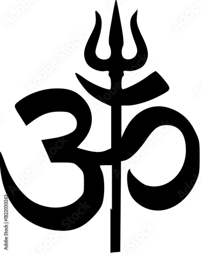 Minimal Lord Shiva Silhouette Logos in Pure Black Vector Designs