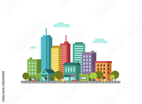 Urban structures and roadways