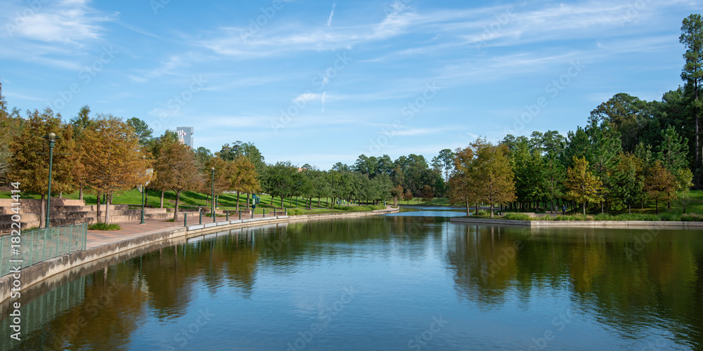 Obraz premium The Waterway in The Woodlands, Texas