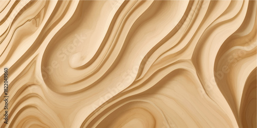 Rich, chocolate-brown wooden timber material featuring a smooth grain texture and creamy wood pattern design