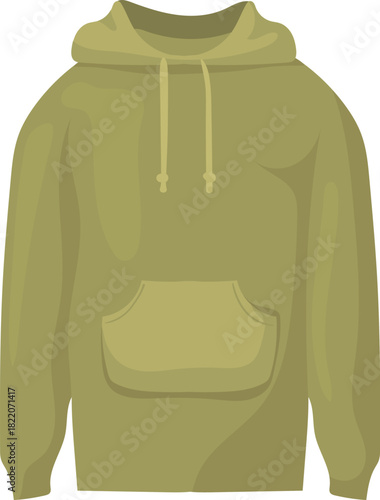 Hoodie cartoon outwear clothes. Casual cotton outfit