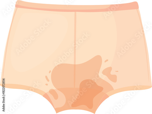 Dirty underwear. Used unwashed underpants cartoon icon