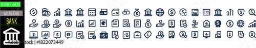 Bank – Finance Icon – Vector Illustration (EPS)