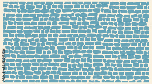Abstract Stone Wall Texture Vector Background. Seamless Masonry Pattern Illustration - Modern Geometric Rock Wall Design. Decorative Stone Surface Vector Background.