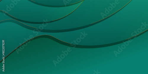Abstract gradient background with dark green color, modern.