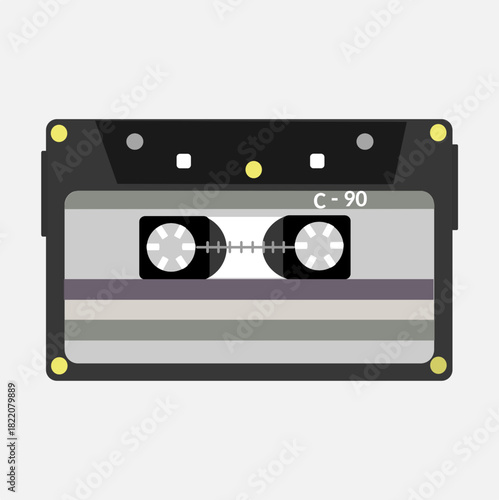 Minimal Retro Cassette Tape Icon