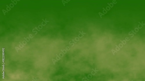 Brown sand dust on fast moving green screen background. Soil powder smoke effect. Sandstorm, mist vapor smog moving to right, sand soil overlay motion graphic. Seamless looping video 4K