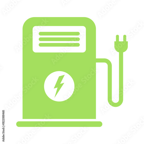 Electrical charging station icon