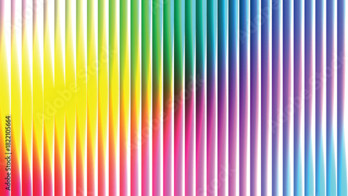 Vibrant, colorful vertical rainbow stripes create an abstract, seamless pattern texture for a dynamic wallpaper illustration