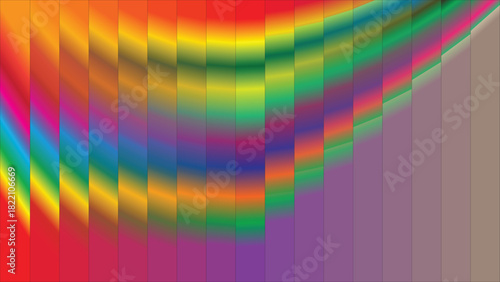 Vibrant Abstract Rainbow Gradient Art | Dynamic Spectrum Colorflow Waves with Modern Digital Patterns for Creative Backgrounds and Inspiration