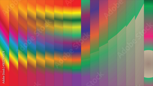 Vibrant Abstract Rainbow Gradient Art | Dynamic Spectrum Colorflow Waves & Modern Digital Shapes for Creative Backgrounds and Visual Inspiration
