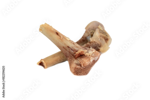 the broken single chicken bone