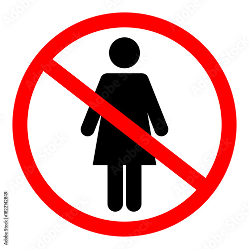 no girls allowed sign