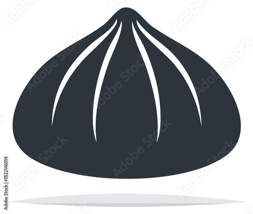 Dumpling Illustration Showing Texture and Delicious Traditional Asian Cuisine