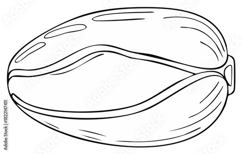 Black and white line drawing of a protective face mask emphasizing health safety and prevention