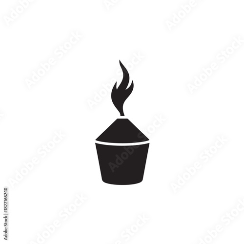 Aroma diffuser silhouette vaporizing device shape icon