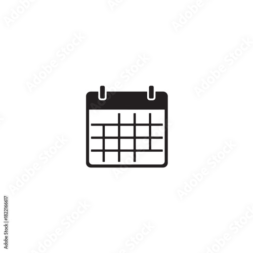Calendar silhouette square layout icon