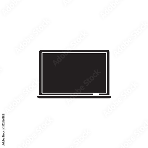 Chalkboard silhouette simple board with frame icon