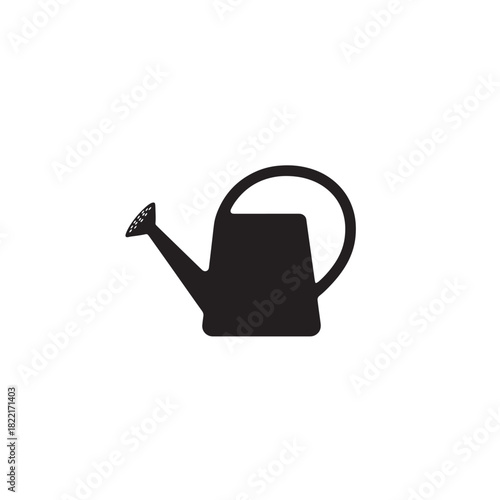 Watering can silhouette container with spout and handle icon