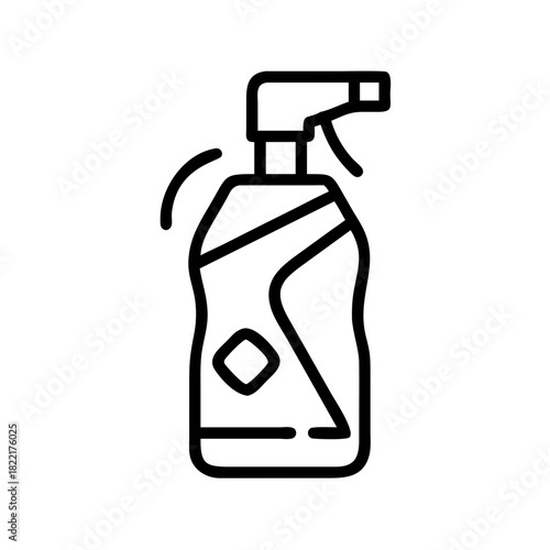 Vector illustration of a spray bottle for cleaning and household use