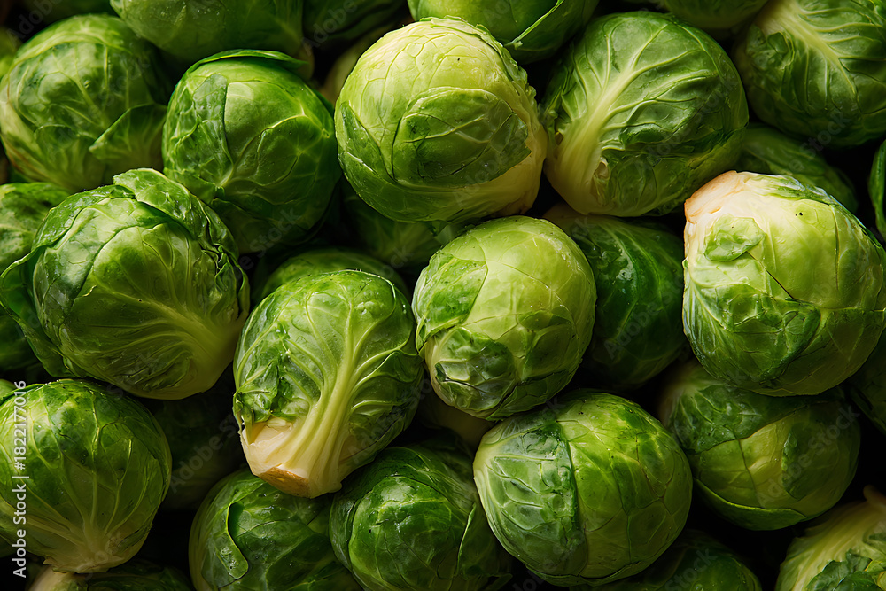 Fototapeta premium fresh brussels sprouts