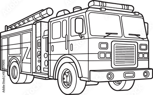 fire truck  vector illustration